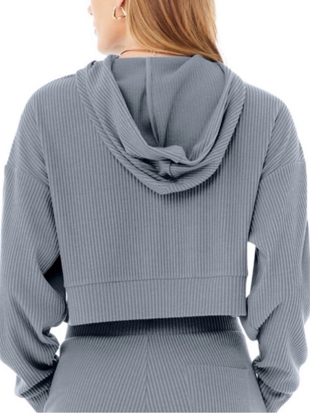 ALO Yoga Muse Hoodie Steel Grey Size Sm NWT